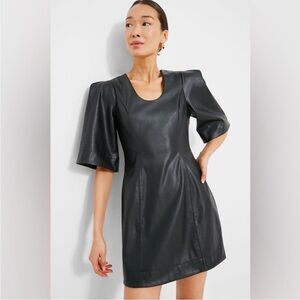 Tuckernuck faux leather black dress.